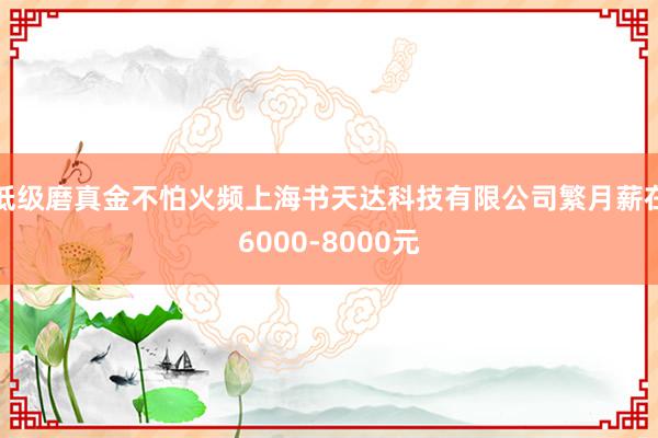低级磨真金不怕火频上海书天达科技有限公司繁月薪在6000-8000元